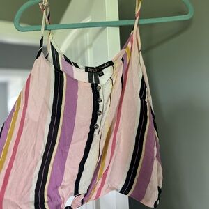 Colorful tank top with tie